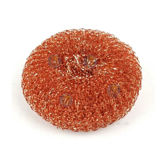 Ren koppar spiral scourer skrubber rengöringsplatta