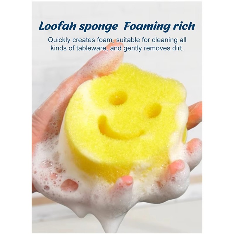 Smile Face Scrub Svampar Disktvätt